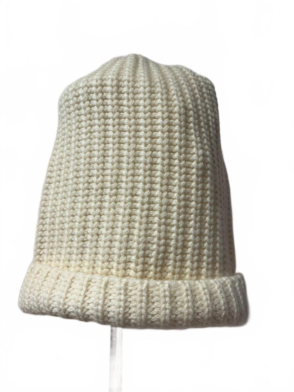 NEW RICHARD GRAND CASHMERE women's cashmere hat in ivory